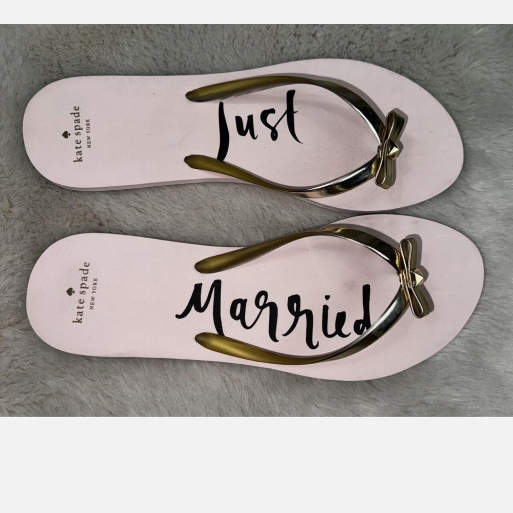 Kate Spade just married flip flops
New in box